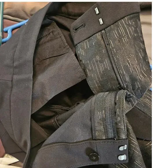 White House Black Market The Skinny Metallic Pants Sz 2 - Picture 10 of 13